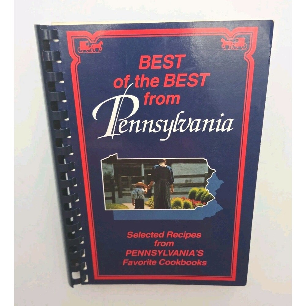 Best of the Best from Pennsylvania Cookbook 1993 Comb Binding Paperback Amish